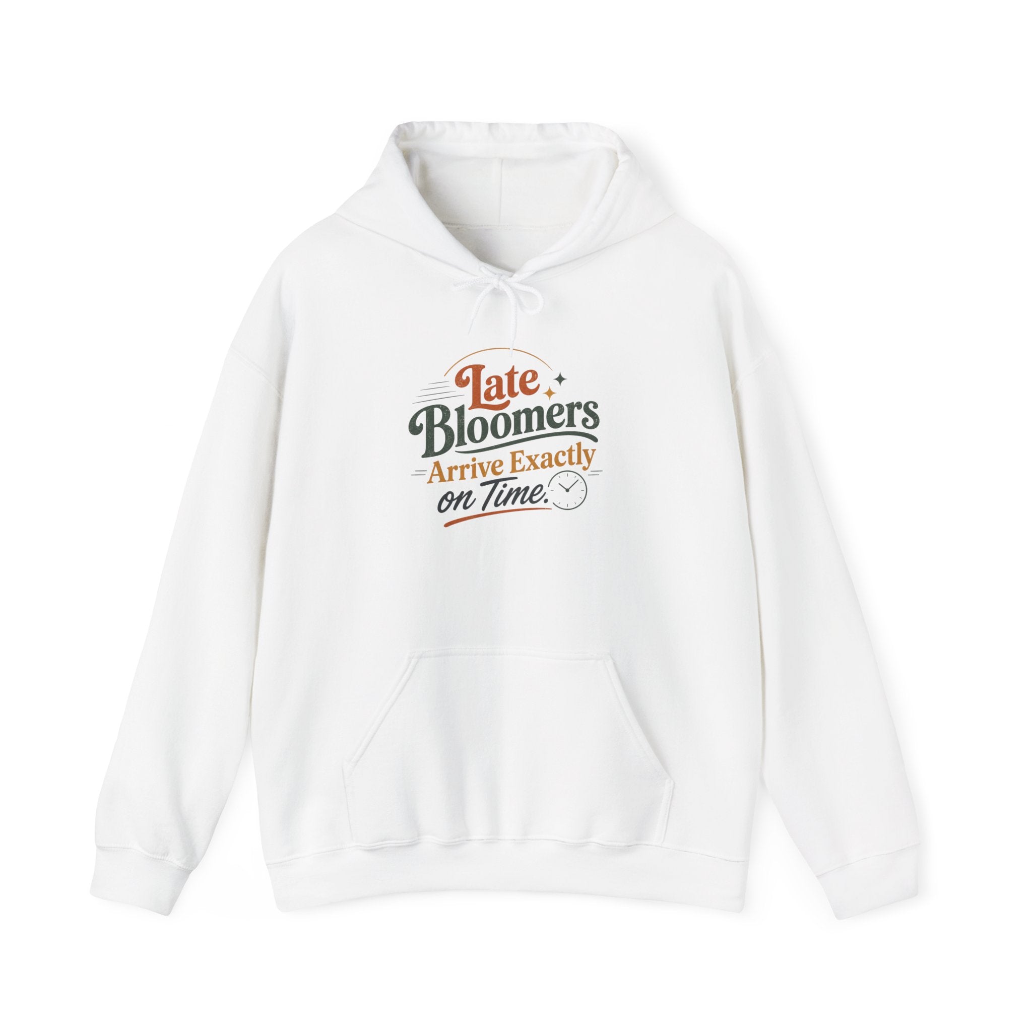 Late Bloomers Hoodie | Retro Inspirational Sweatshirt, Cozy Fleece Pullover