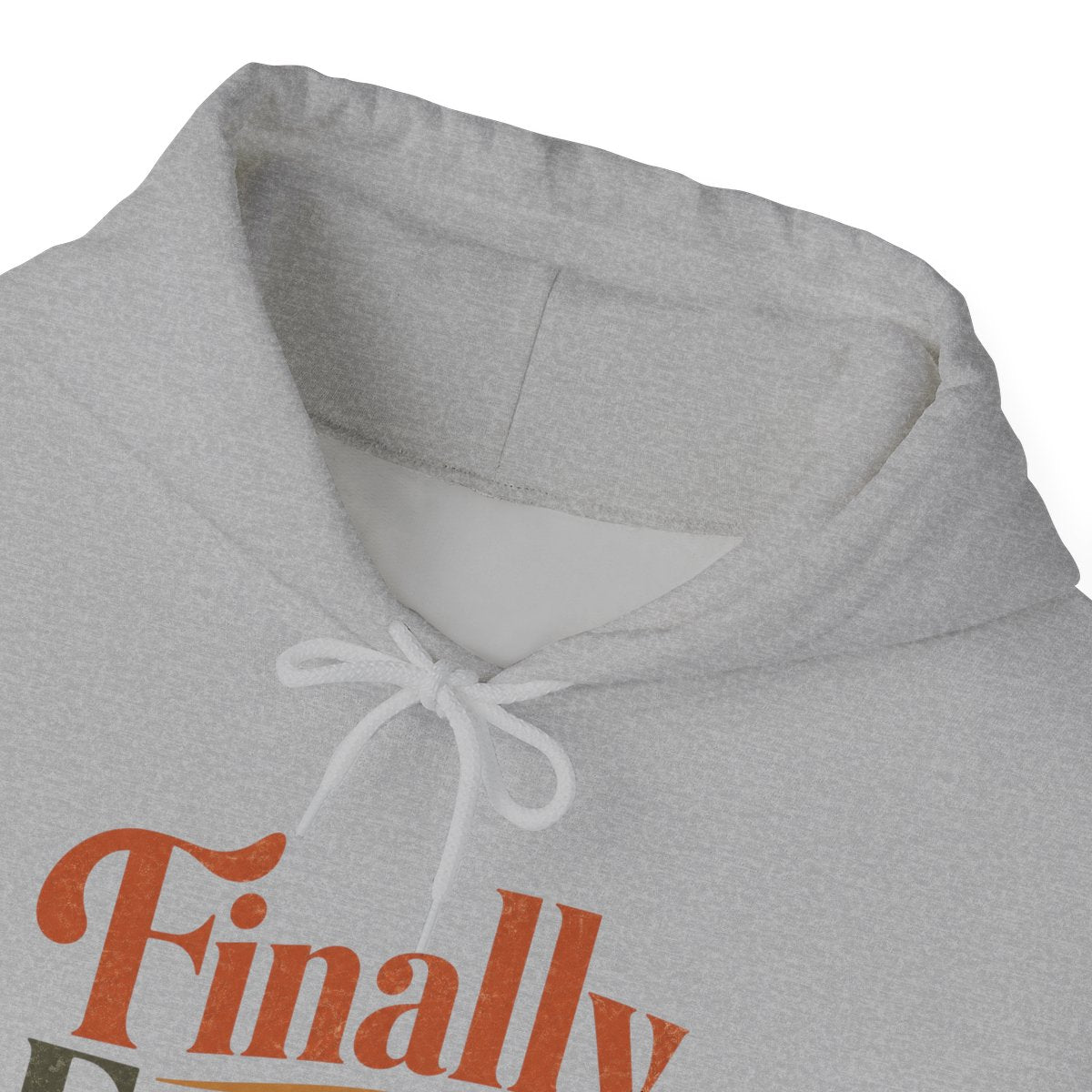 Retro Inspired "Finally Enough" Hoodie | Cozy Fleece Sweatshirt, Vintage Typography, Gift for Women