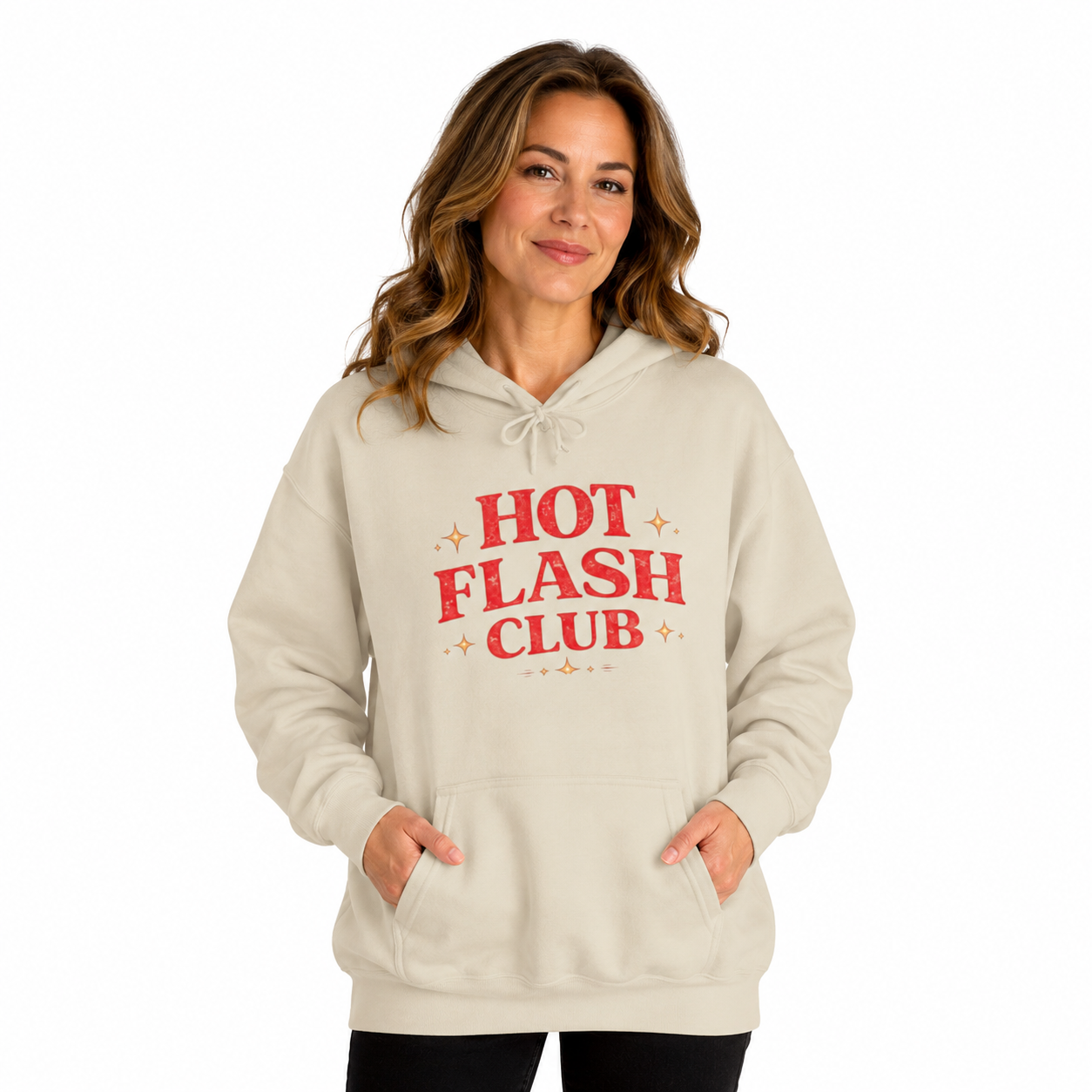 Hot Flash Club Hoodie | Retro Menopause Sweatshirt | Funny Midlife Gift