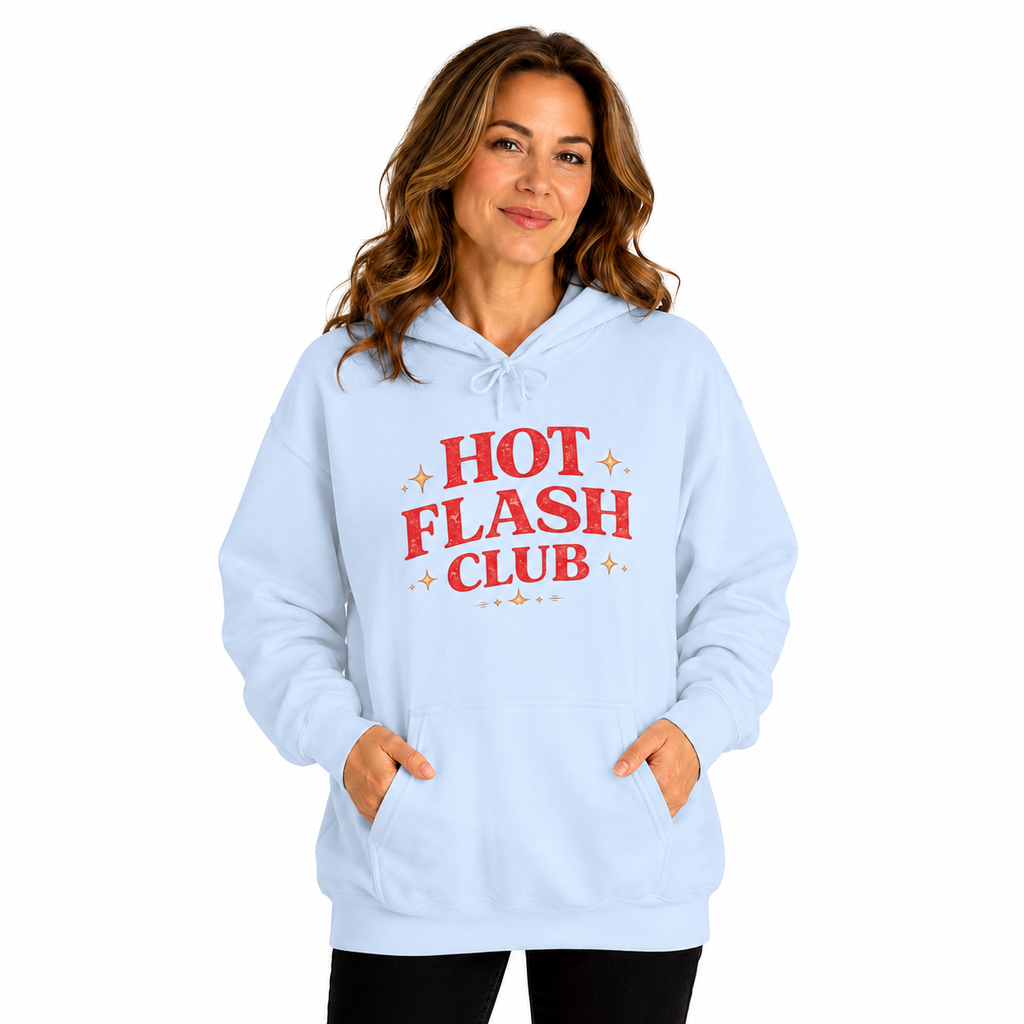 Hot Flash Club Hoodie | Retro Menopause Sweatshirt | Funny Midlife Gift